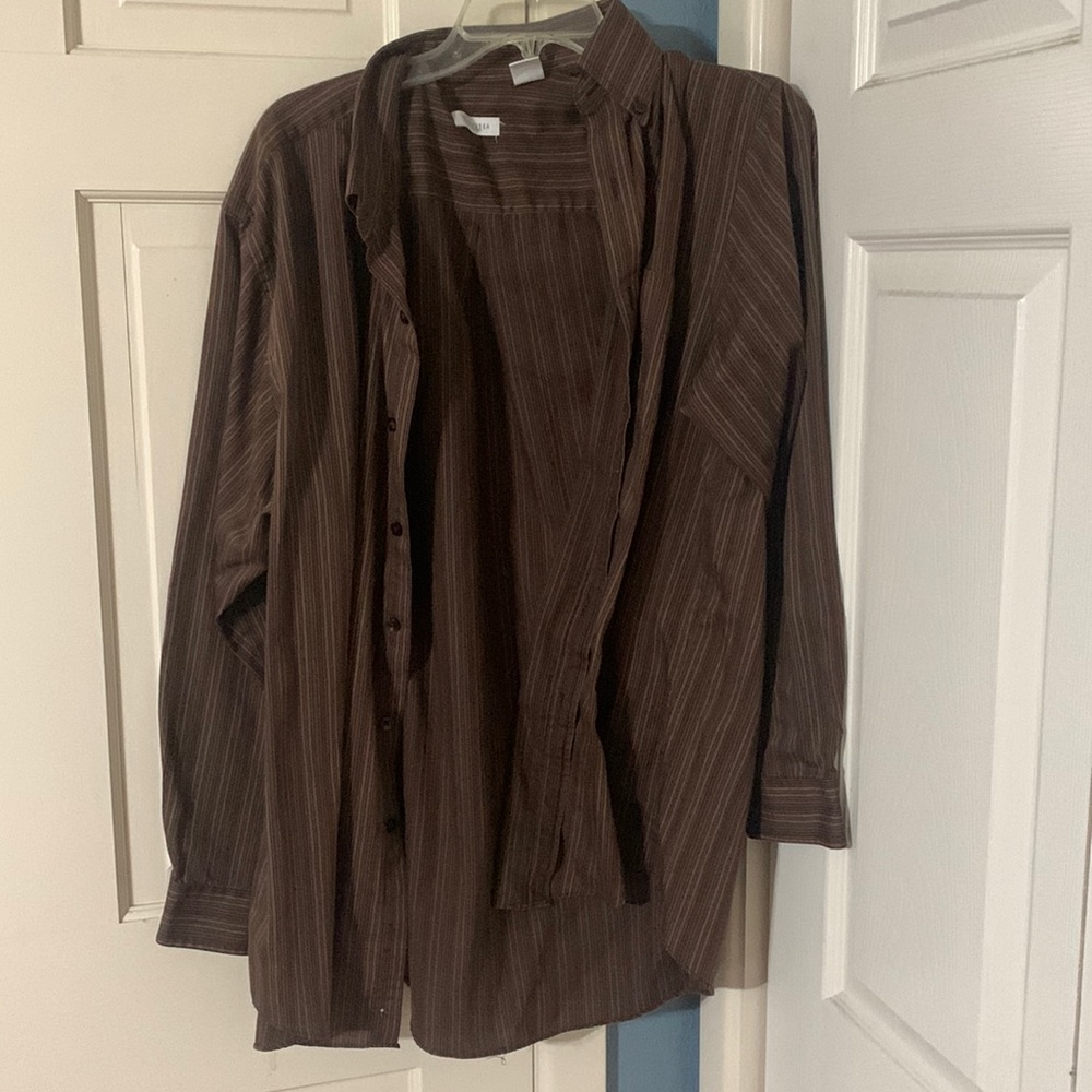 Brown button shirt